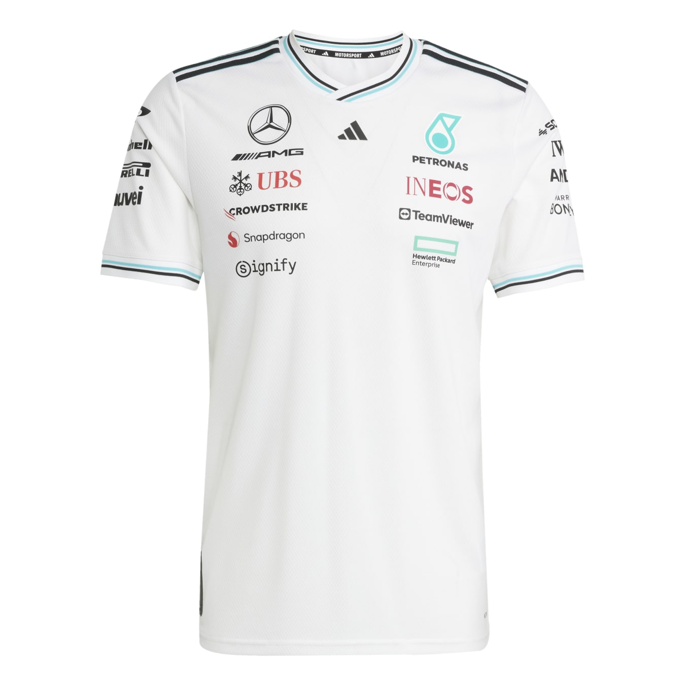 T-shirt Mercedes AMG Team am blanc homme