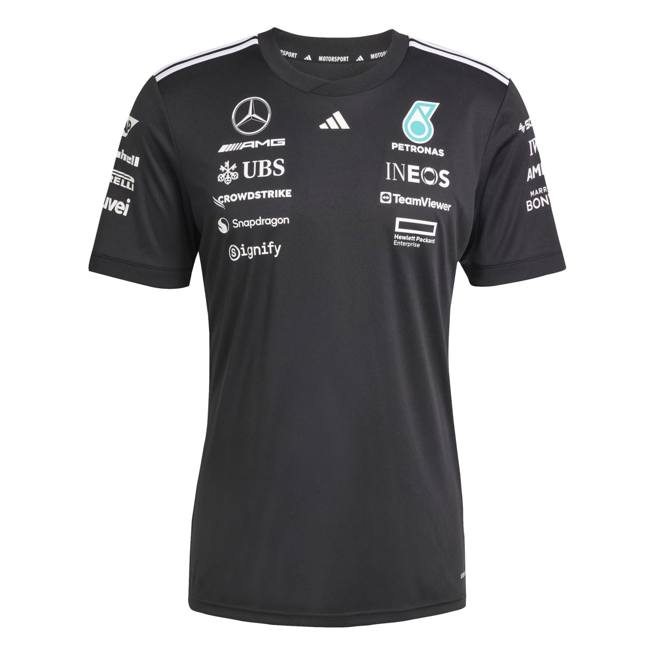 T-shirt Mercedes AMG Team noir femme