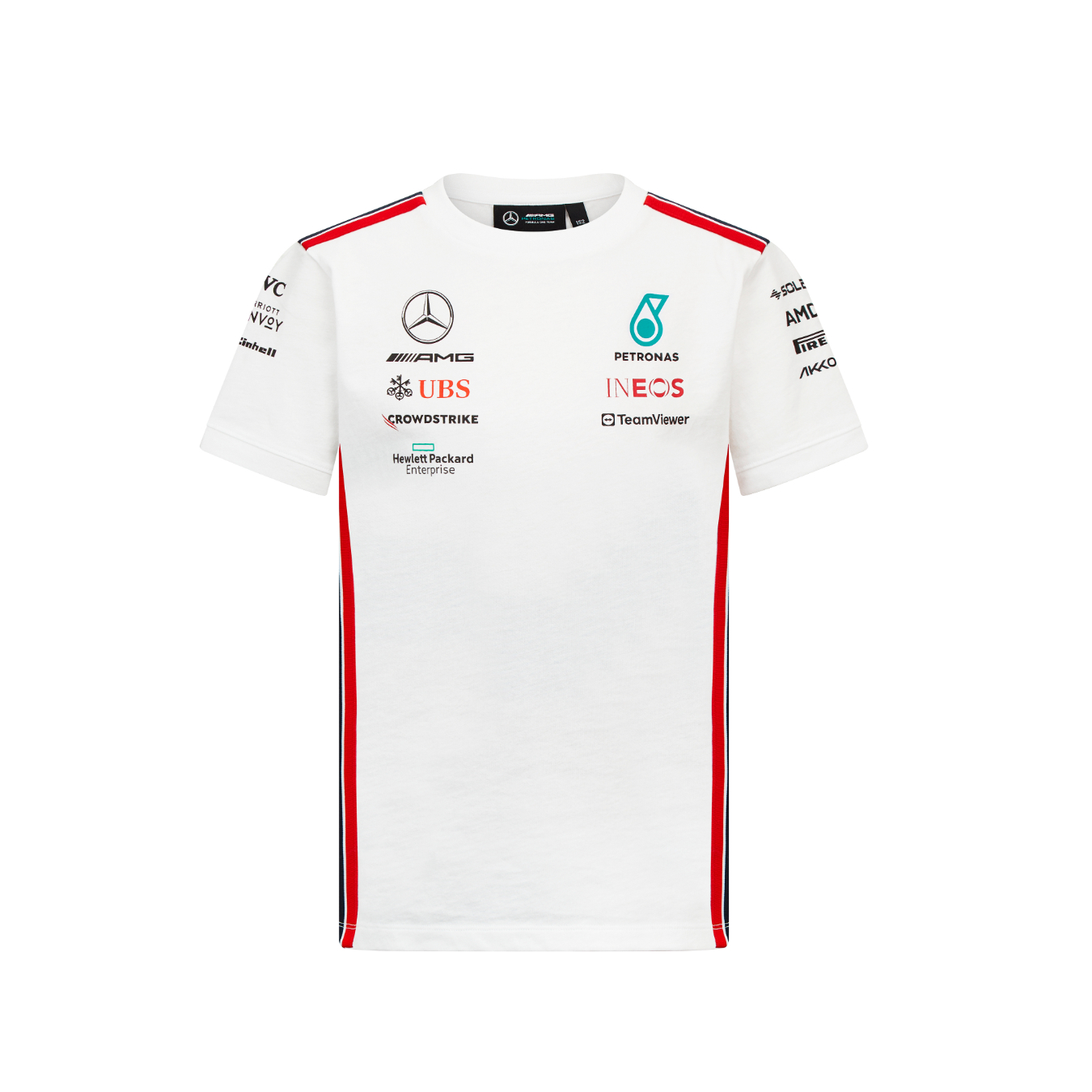 T-shirt MERCEDES AMG Team Replica Blanc pour enfant