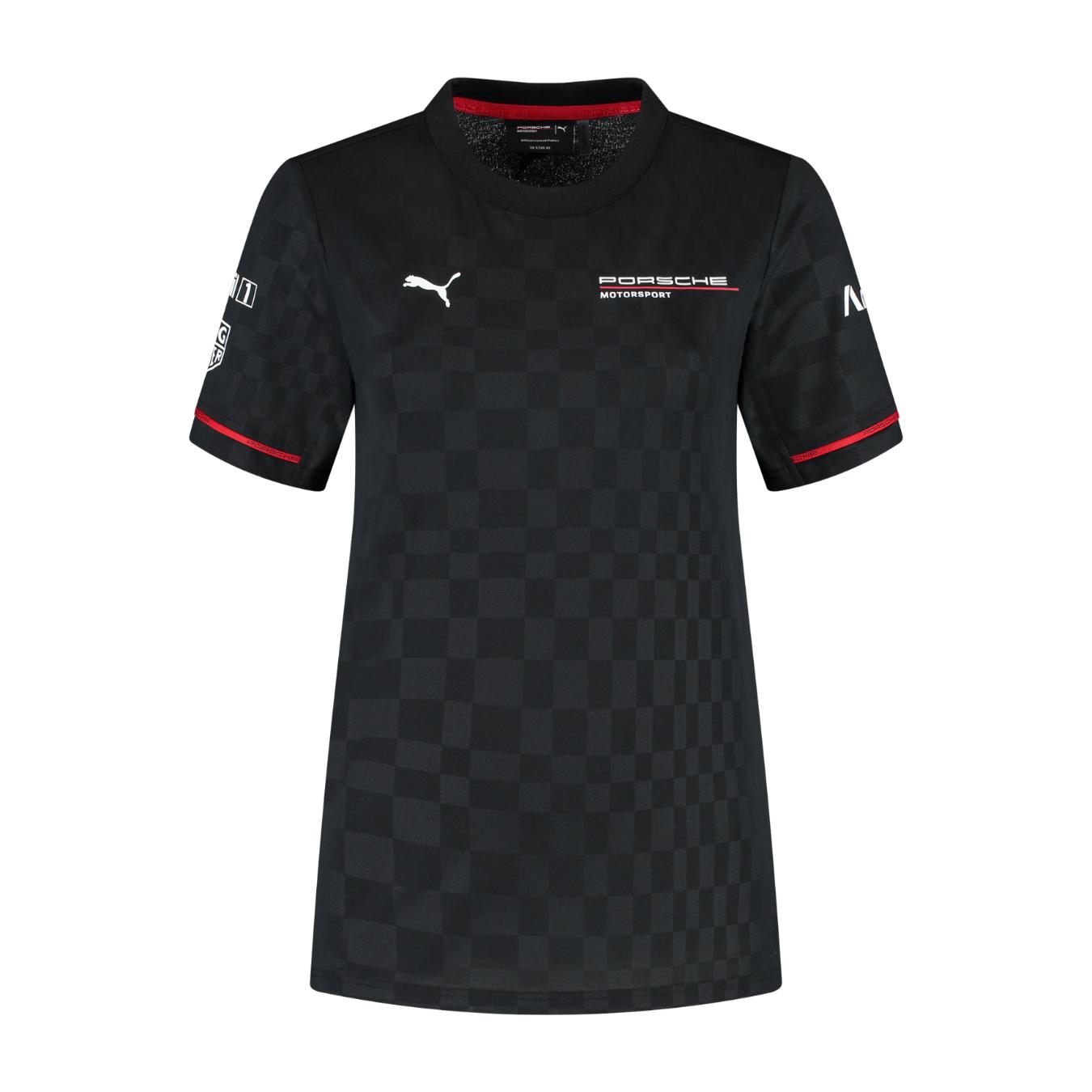T-Shirt Porsche Team T-Shirt Noir Femme
