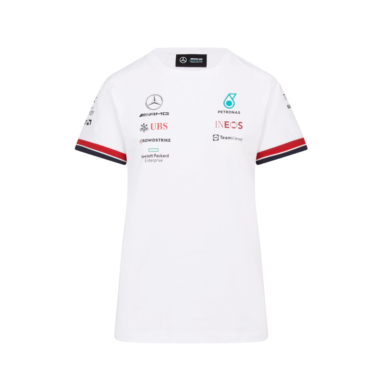 T-shirt pour femme MERCEDES AMG Driver 2022 blanc