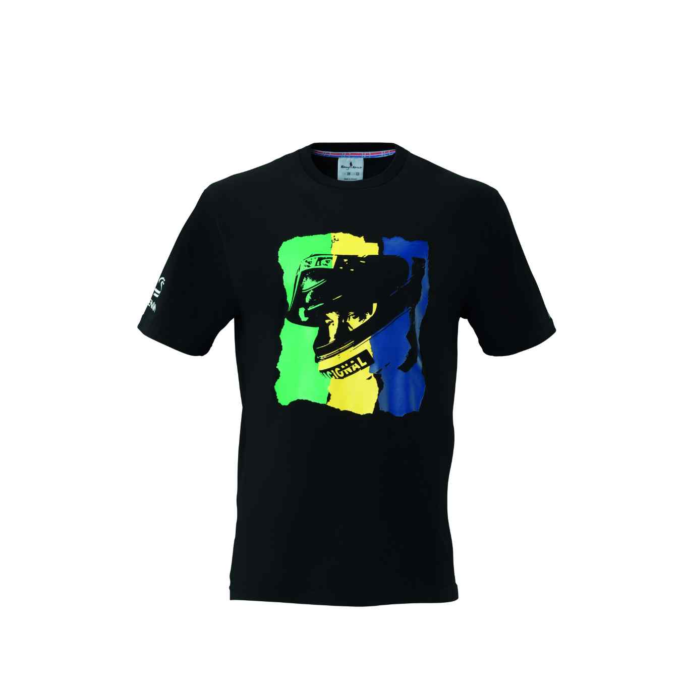 T-Shirt RACING SPIRIT Ayrton SENNA en Coton Noir