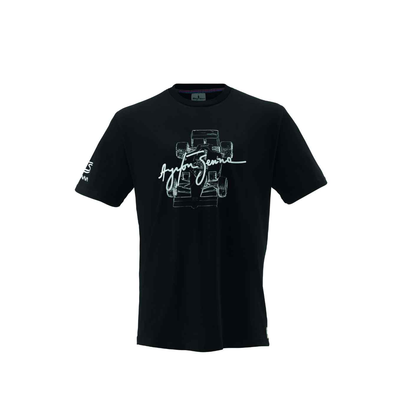 T-Shirt RACING SPIRIT Ayrton SENNA SIGNATURE en Coton Noir