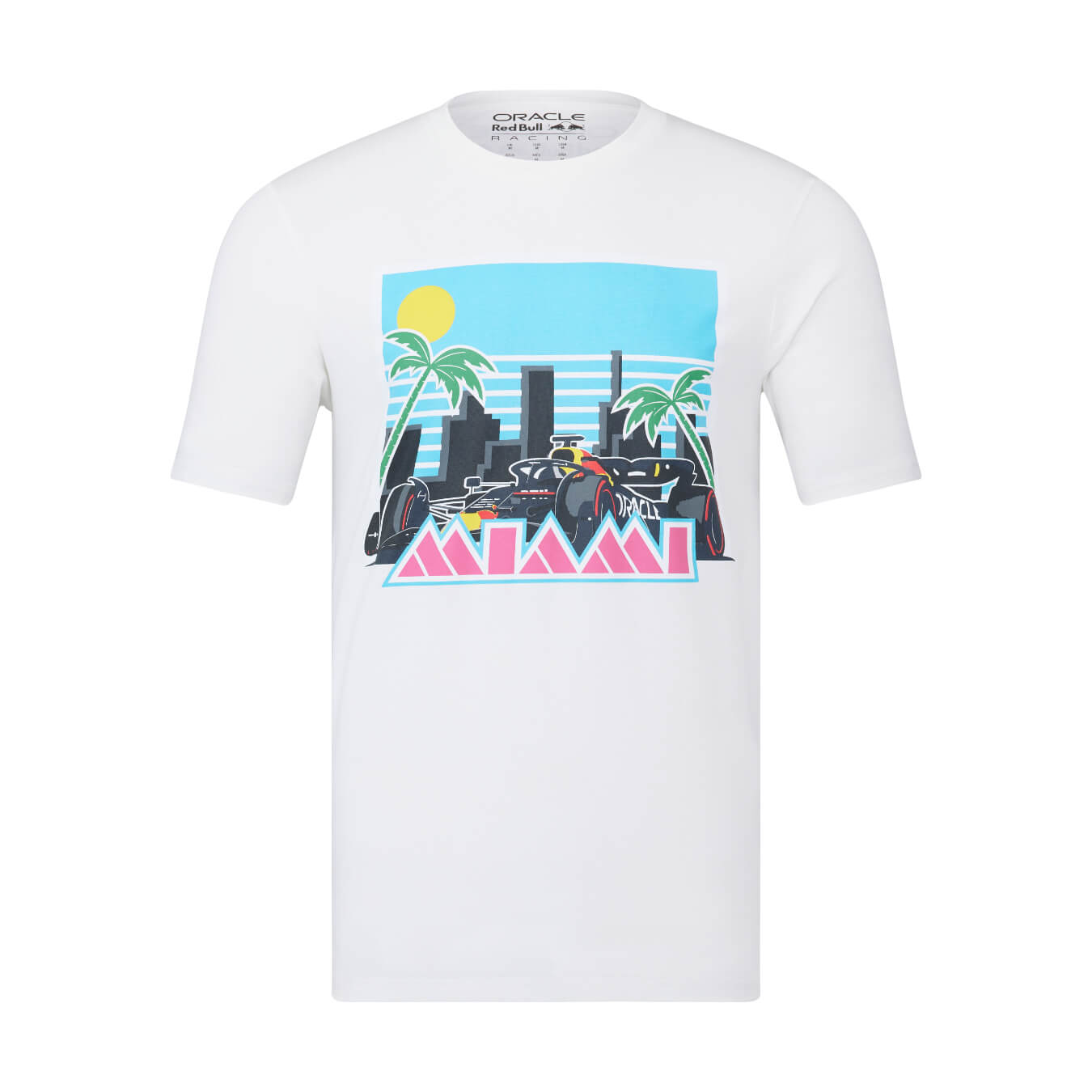 T-shirt RED BULL Castore Grand Prix de Miami Blanc unisexe