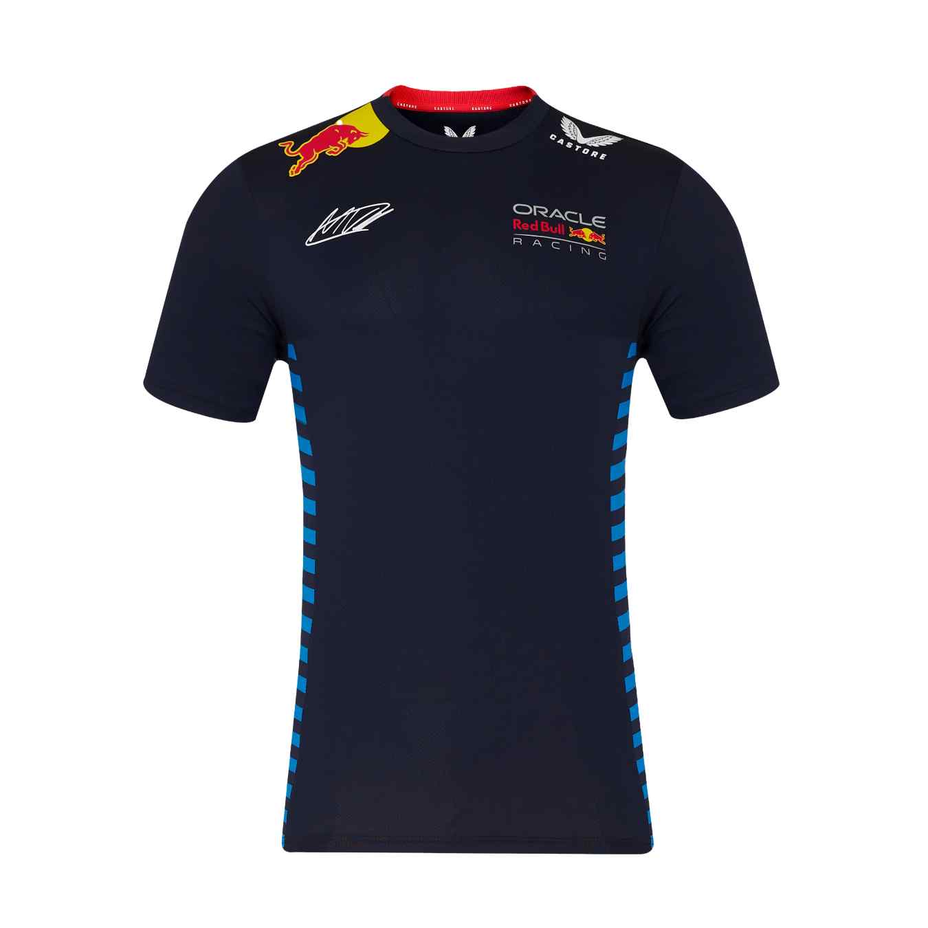 T-Shirt RED BULL Castore Max Verstappen Bleu pour Homme RBR24_TSH_MVE