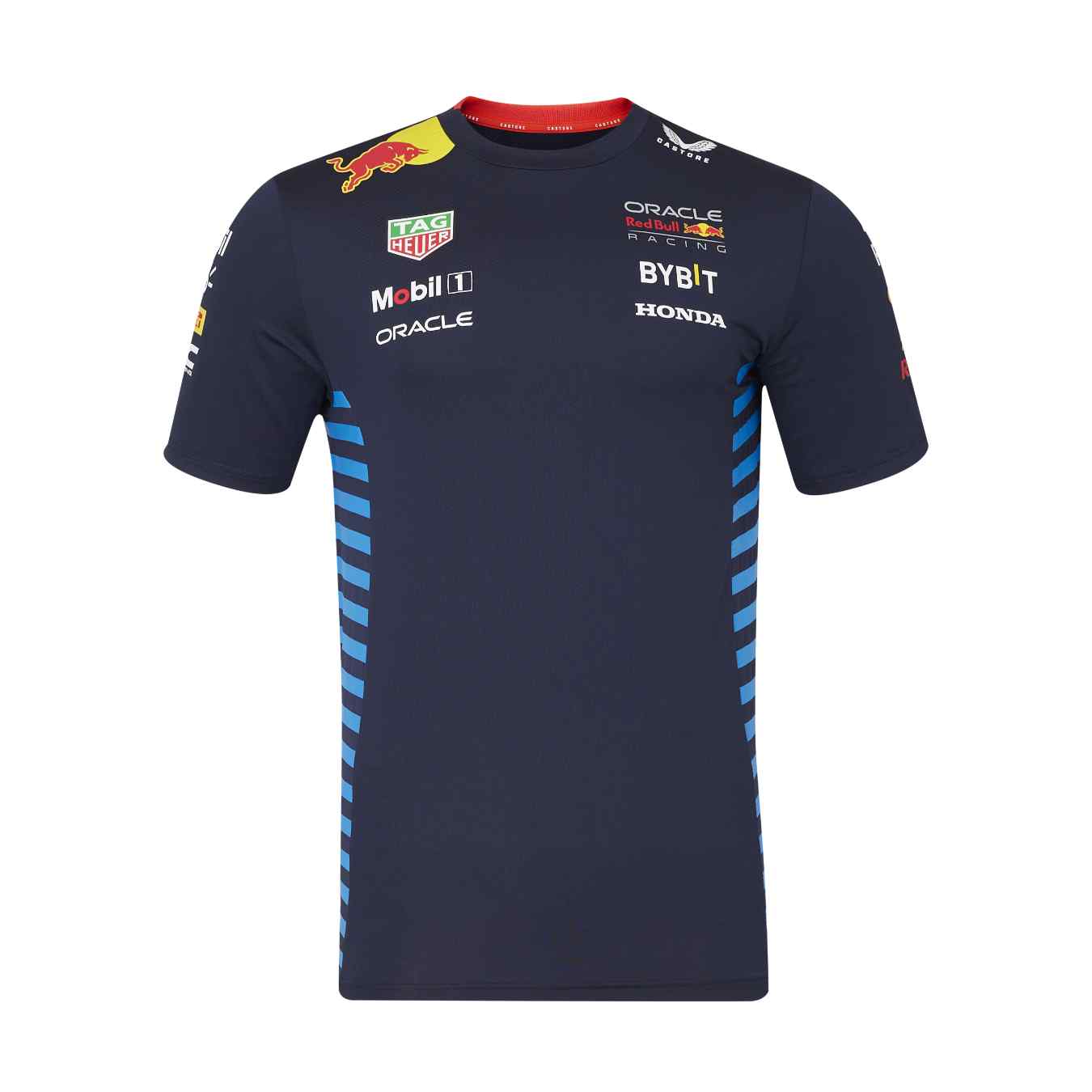 T-Shirt RED BULL Castore Team Replica Bleu pour Homme RBR24_TSH_TEA