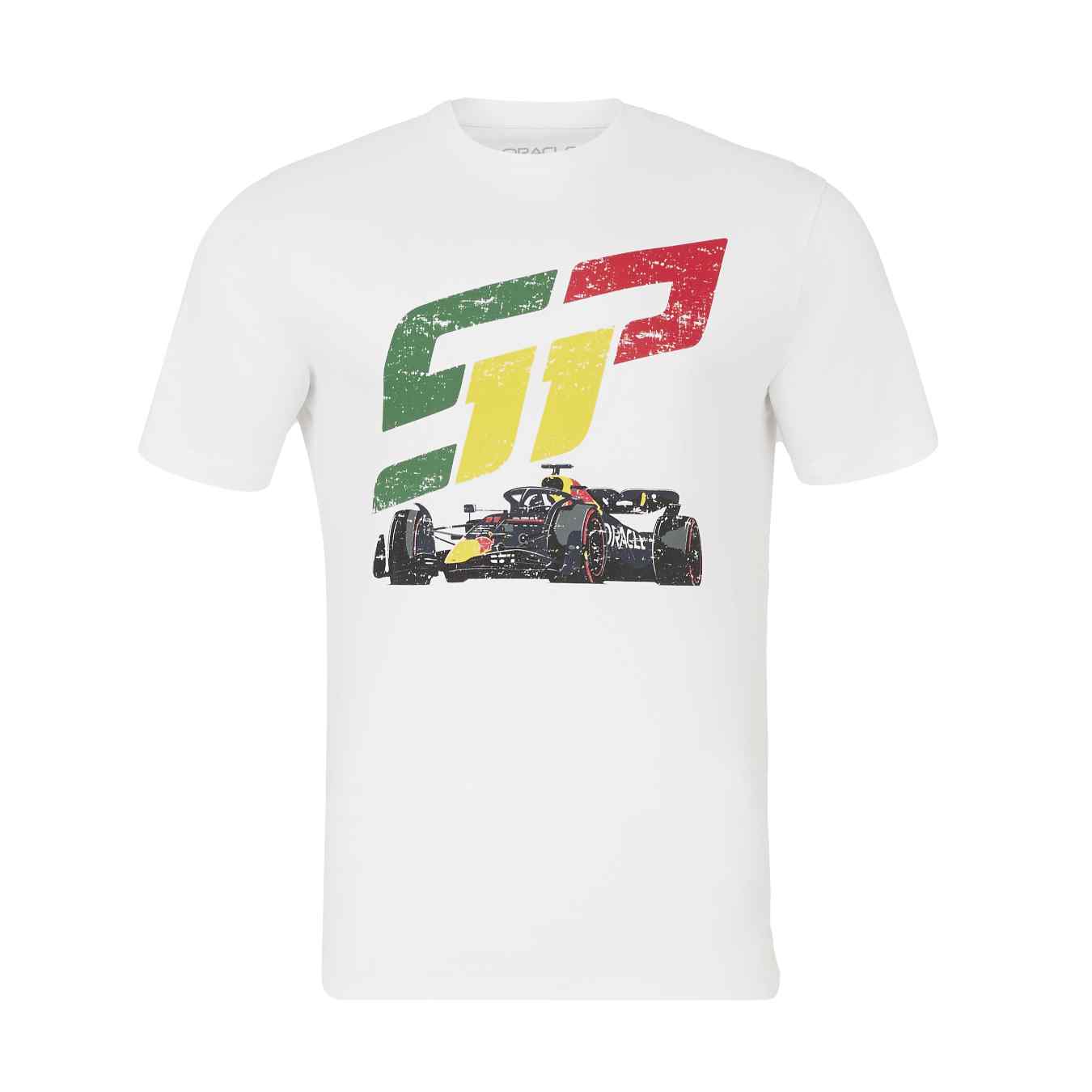 T-Shirt RED BULL Castore Voiture Sergio Perez Blanc RBR24_TSH_SPE