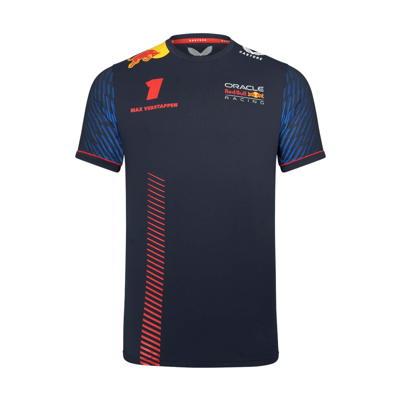 T-shirt RED BULL Racing Castore Replica Max Verstappen Bleu pour homme