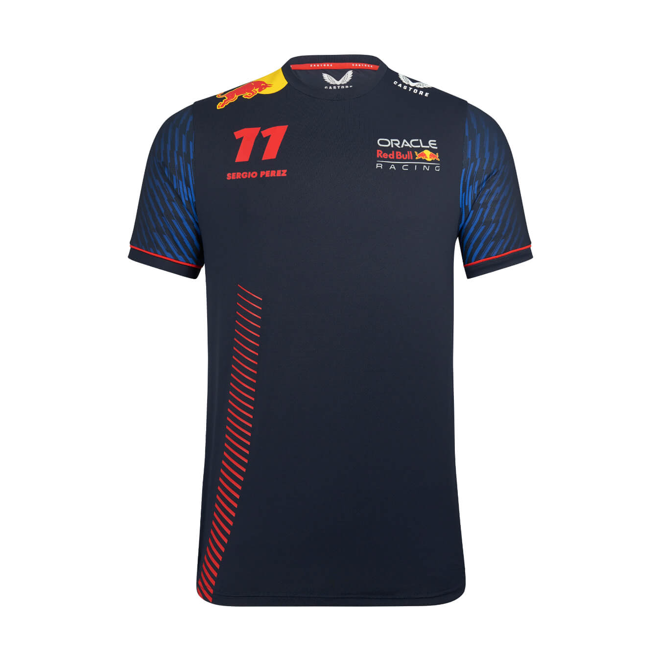 T-shirt RED BULL Racing Castore Replica Sergio Perez Bleu pour homme