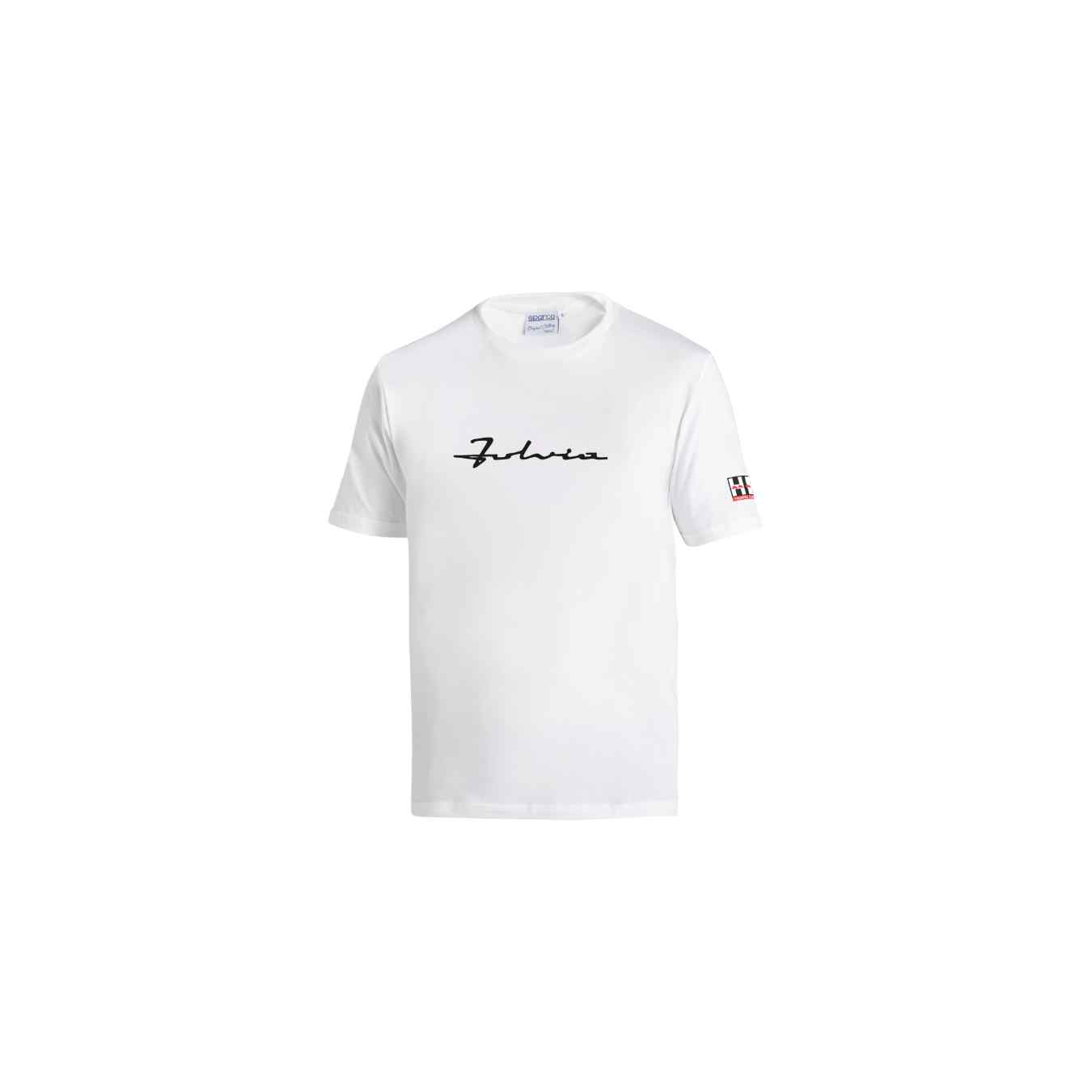T Shirt SPARCO X LANCIA FULVIA LOGO Blanc