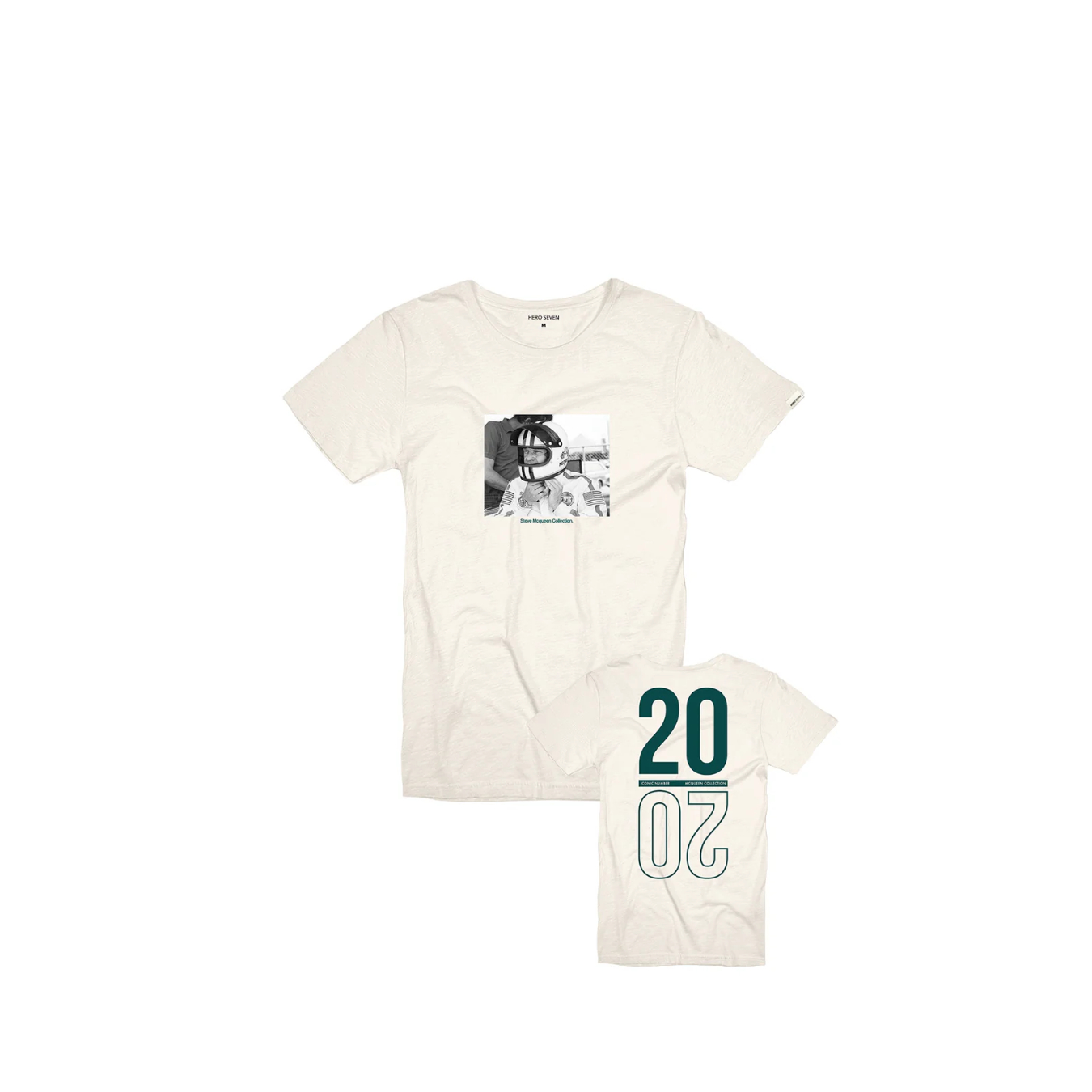 T-shirt STEVE MCQUEEN Hero Seven 2020 Blanc pour homme
