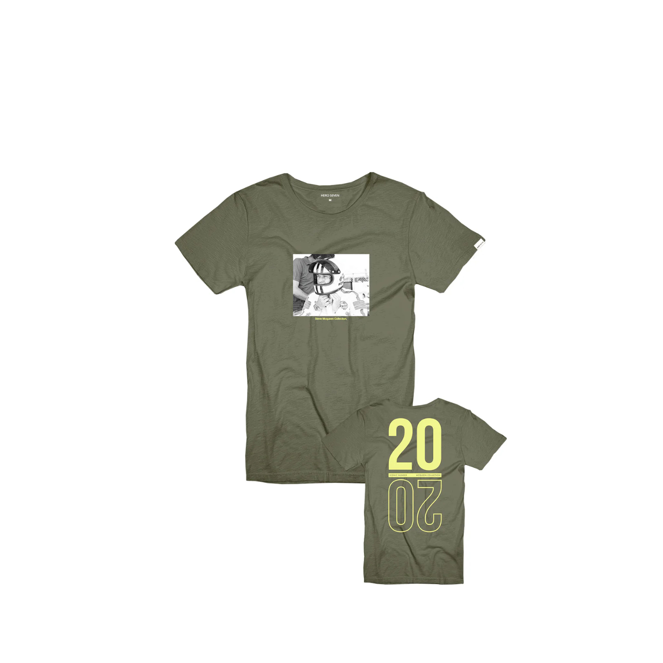 T-shirt STEVE MCQUEEN Hero Seven 2020 Vert pour homme