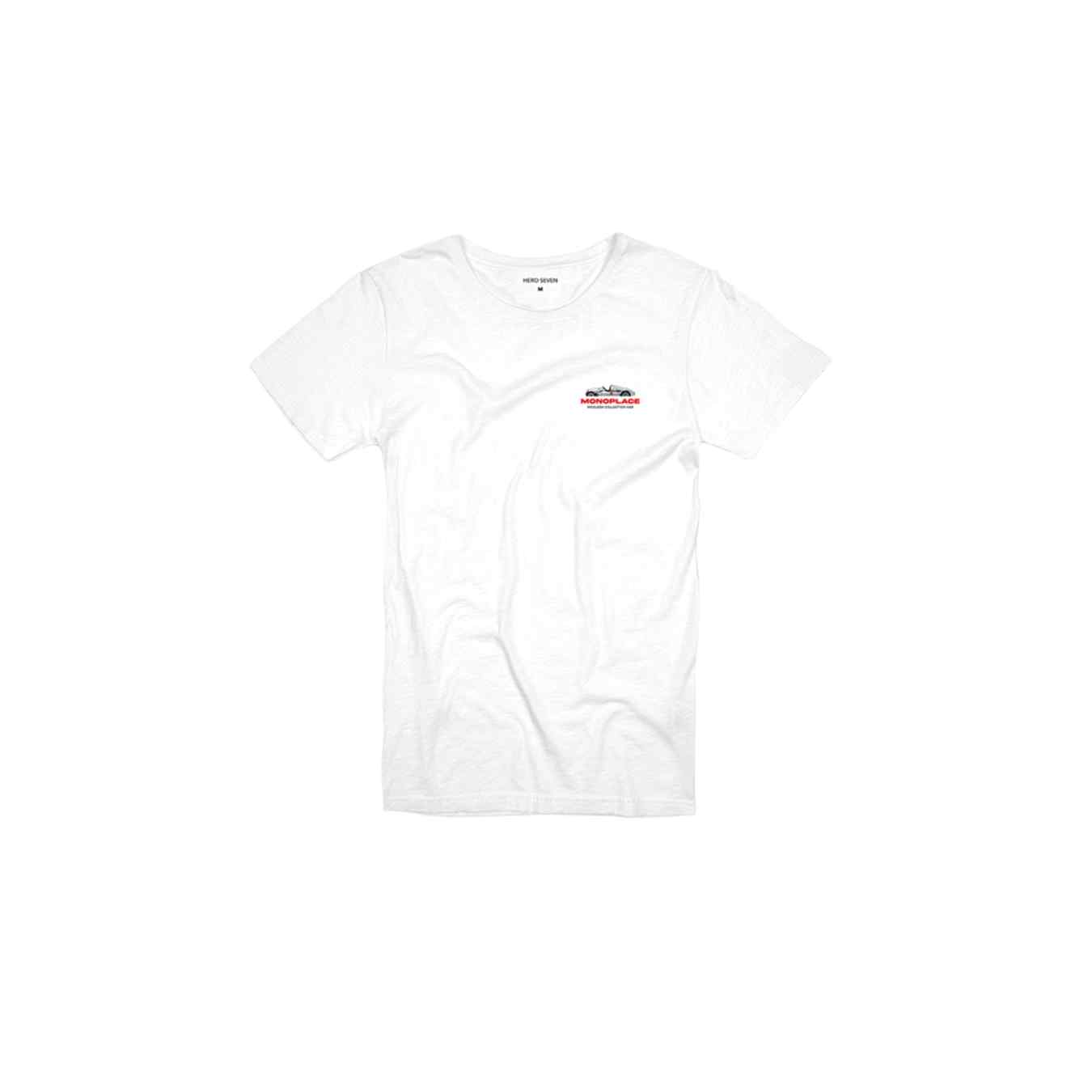 T-shirt STEVE MCQUEEN Hero Seven Printemps Monoplace Blanc pour homme