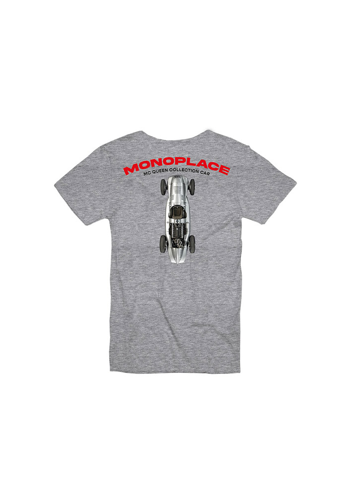 T-shirt STEVE MCQUEEN Hero Seven Printemps Monoplace Gris pour homme