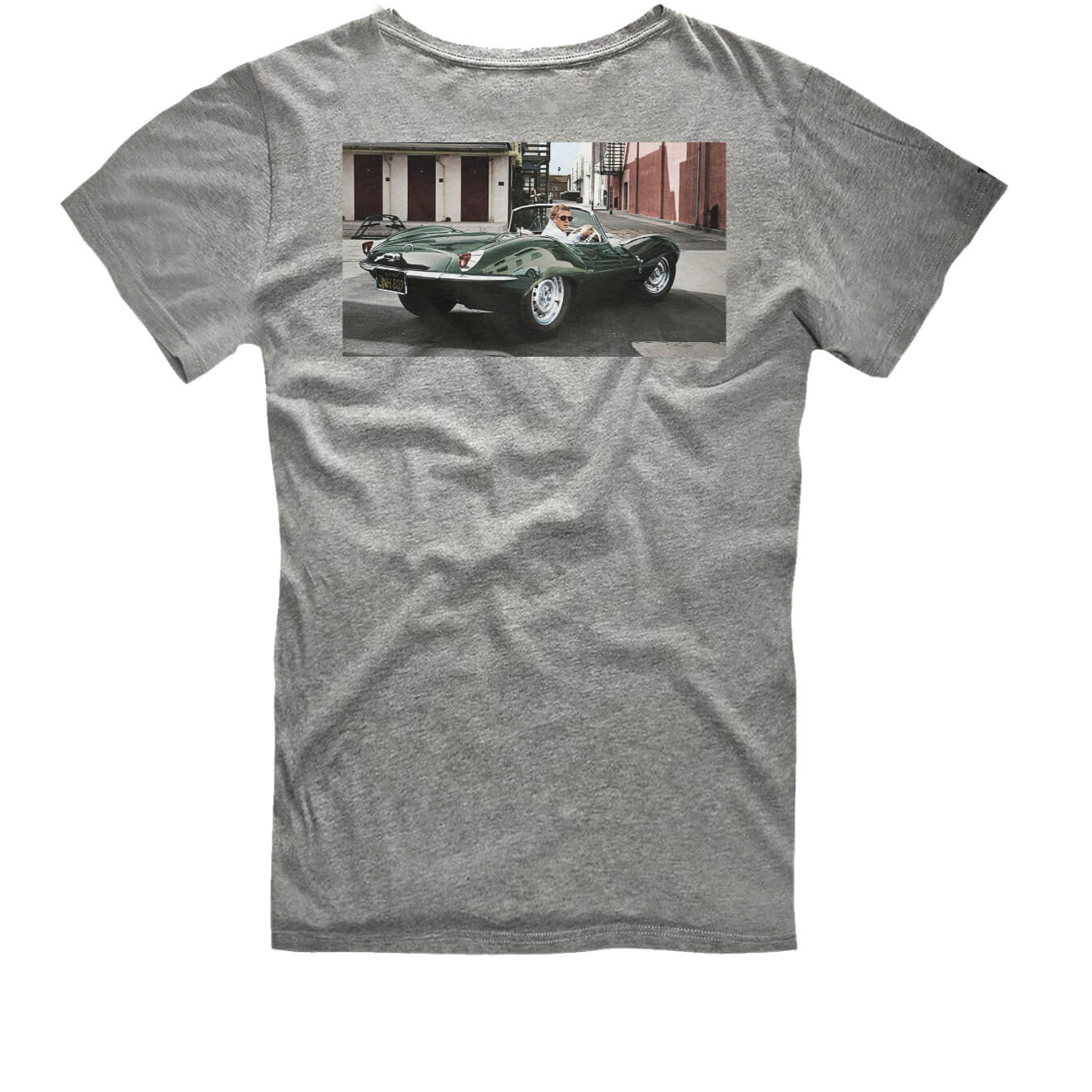T-shirt STEVE MCQUEEN Hero Seven Printemps Voiture Gris pour homme