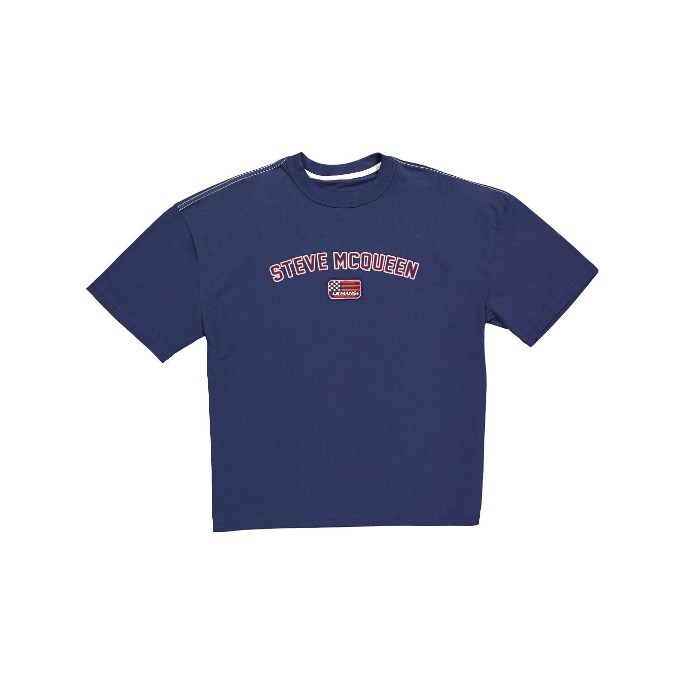 T-Shirt Steve McQueen Varsity Navy Homme