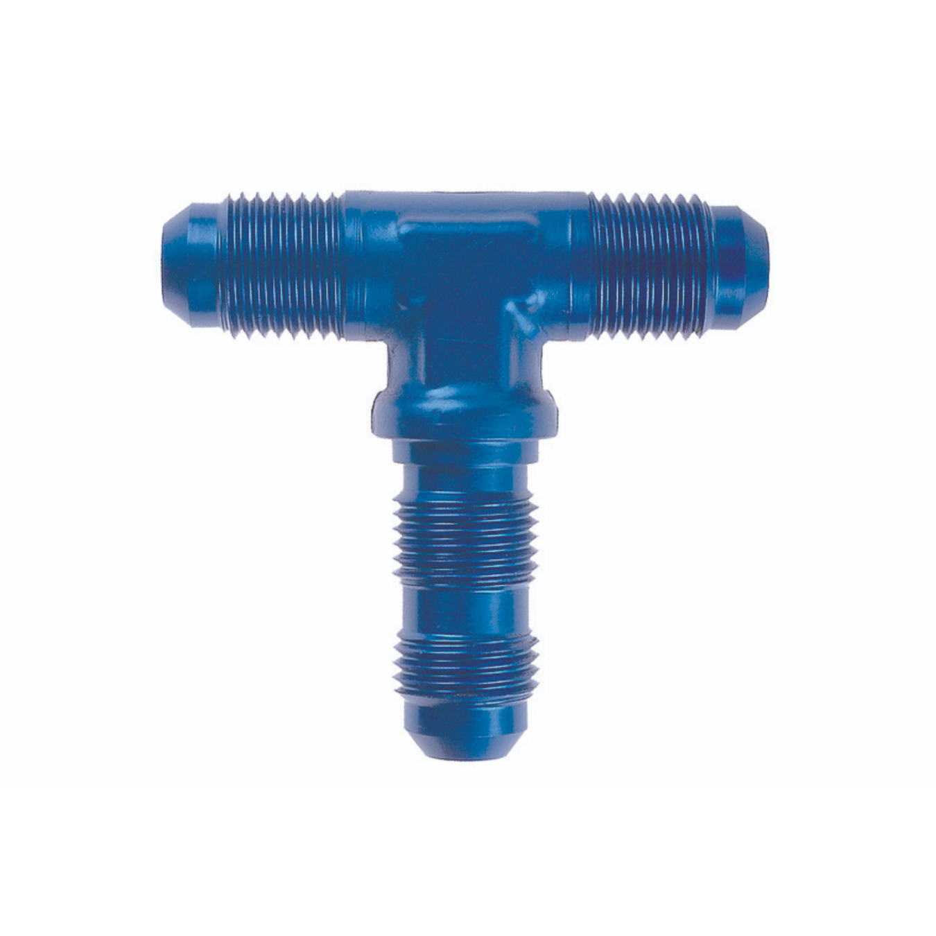 Té Passe cloison GOODRIDGE AN834 3/8 JIC X 24 en Alu Bleu