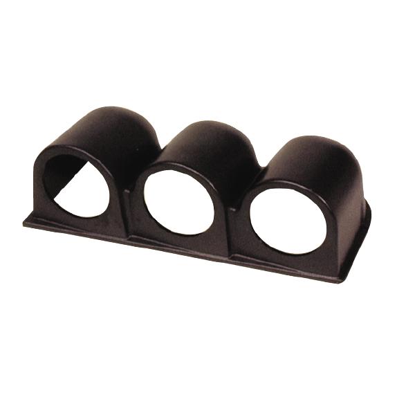 Support PVC pour 3 manomètres Ø 52 mm