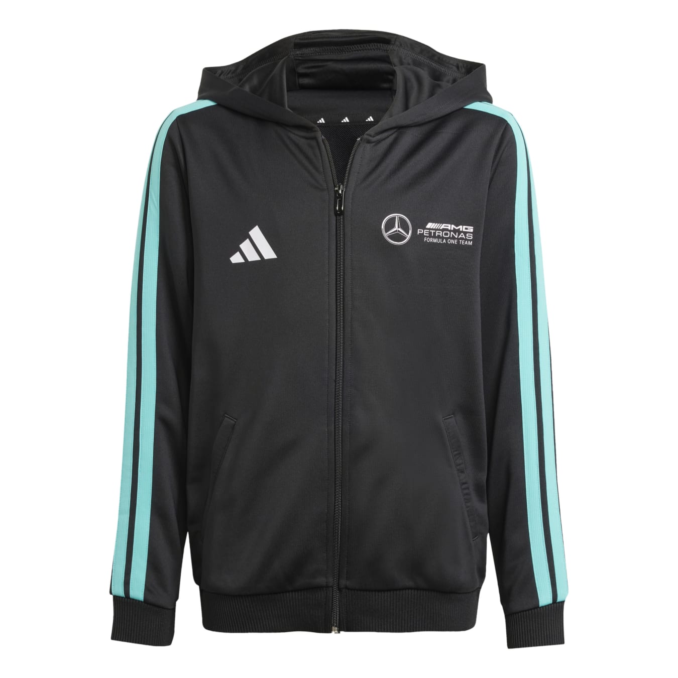 Veste a capuche Mercedes AMG Team dna noir blanc enfant