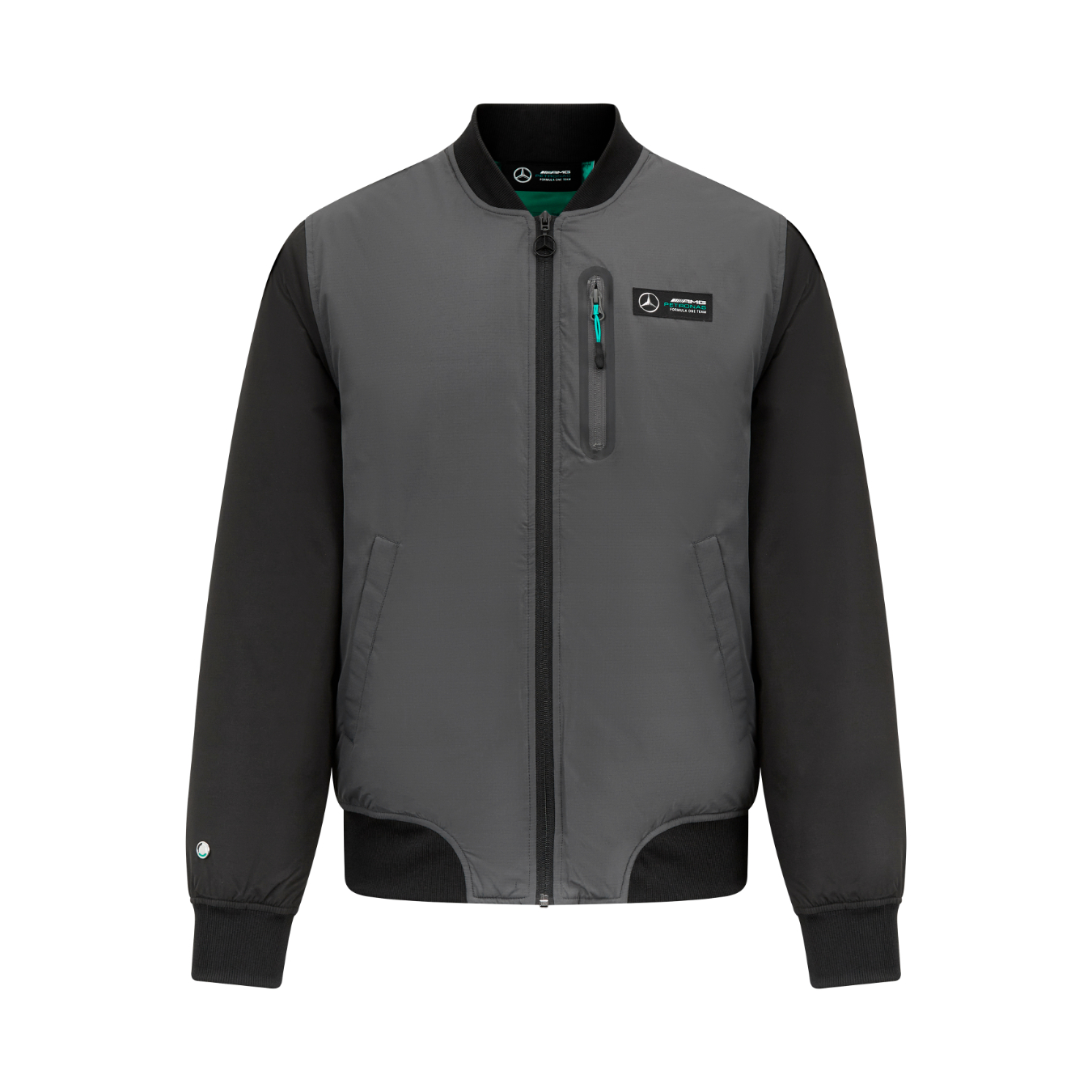 Veste Bomber MERCEDES AMG Fanwear gris pour homme