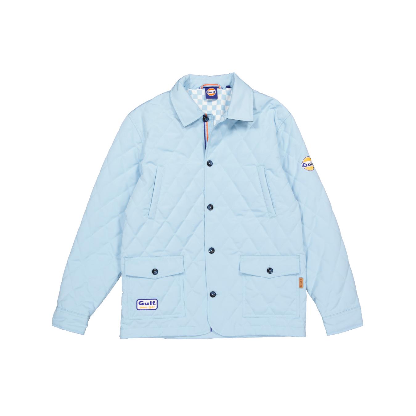 Veste Gulf Jacket Gentleman Quilted Light Blue Homme