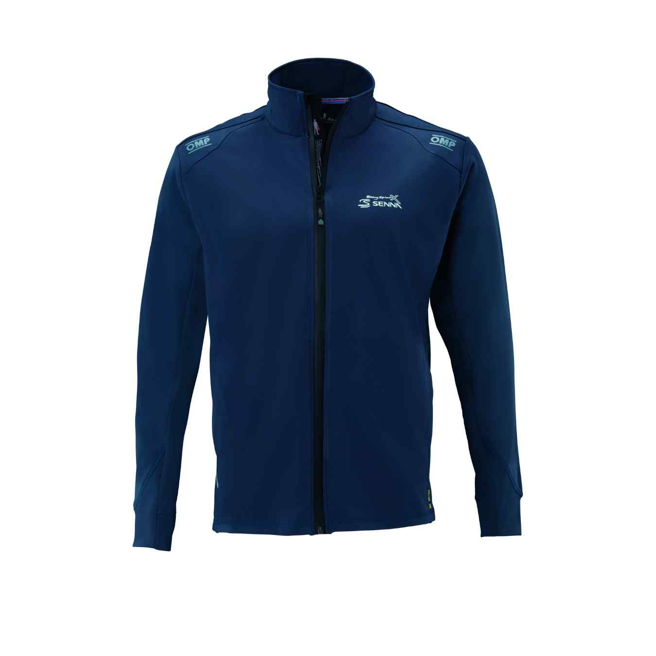 Veste Polaire Tech RACING SPIRIT Ayrton SENNA Bleu Marine