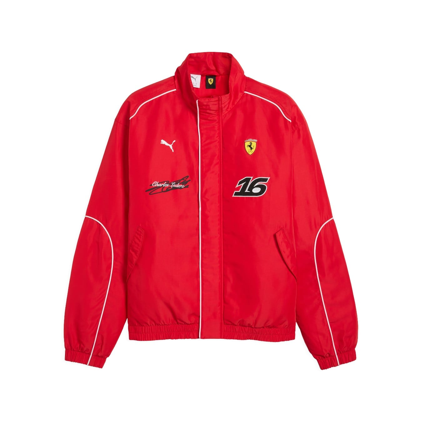 Veste Racing Ferrari F1 Charles Leclerc Rouge Homme