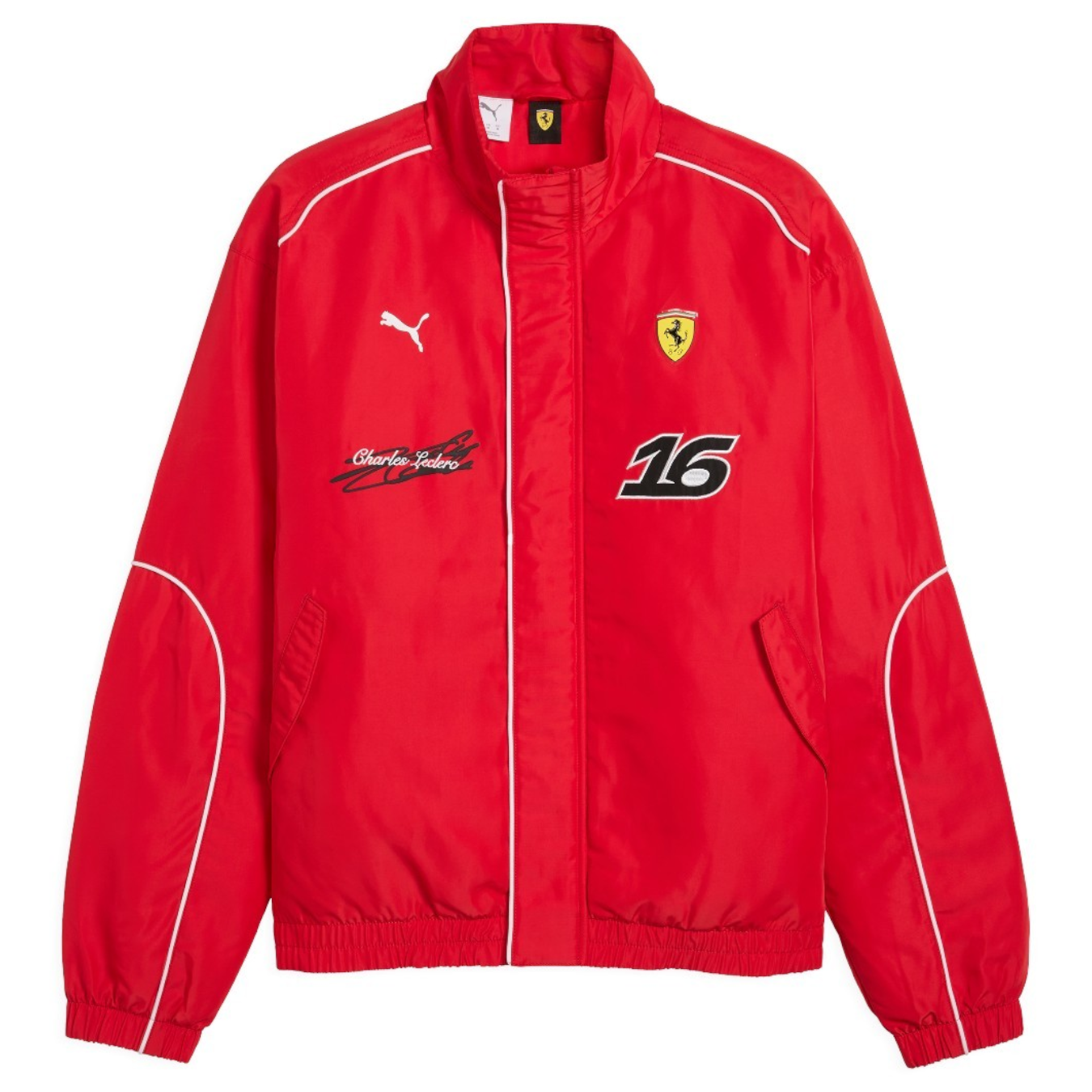 Veste Racing Ferrari F1 Charles Leclerc Rouge Homme