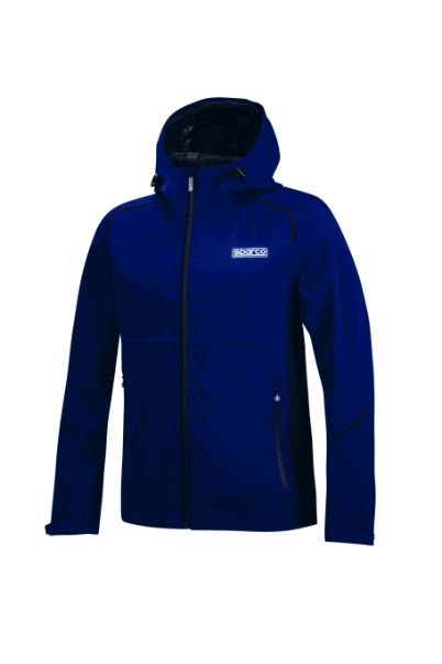 Veste Softshell imperméable avec Capuche SPARCO Teamwear Bleu Marine