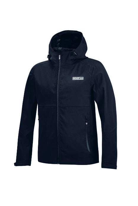 Veste Softshell imperméable avec Capuche SPARCO Teamwear Noir