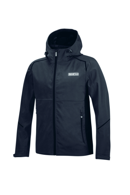 Veste Softshell imperméable avec Capuche SPARCO Teamwear Gris foncé