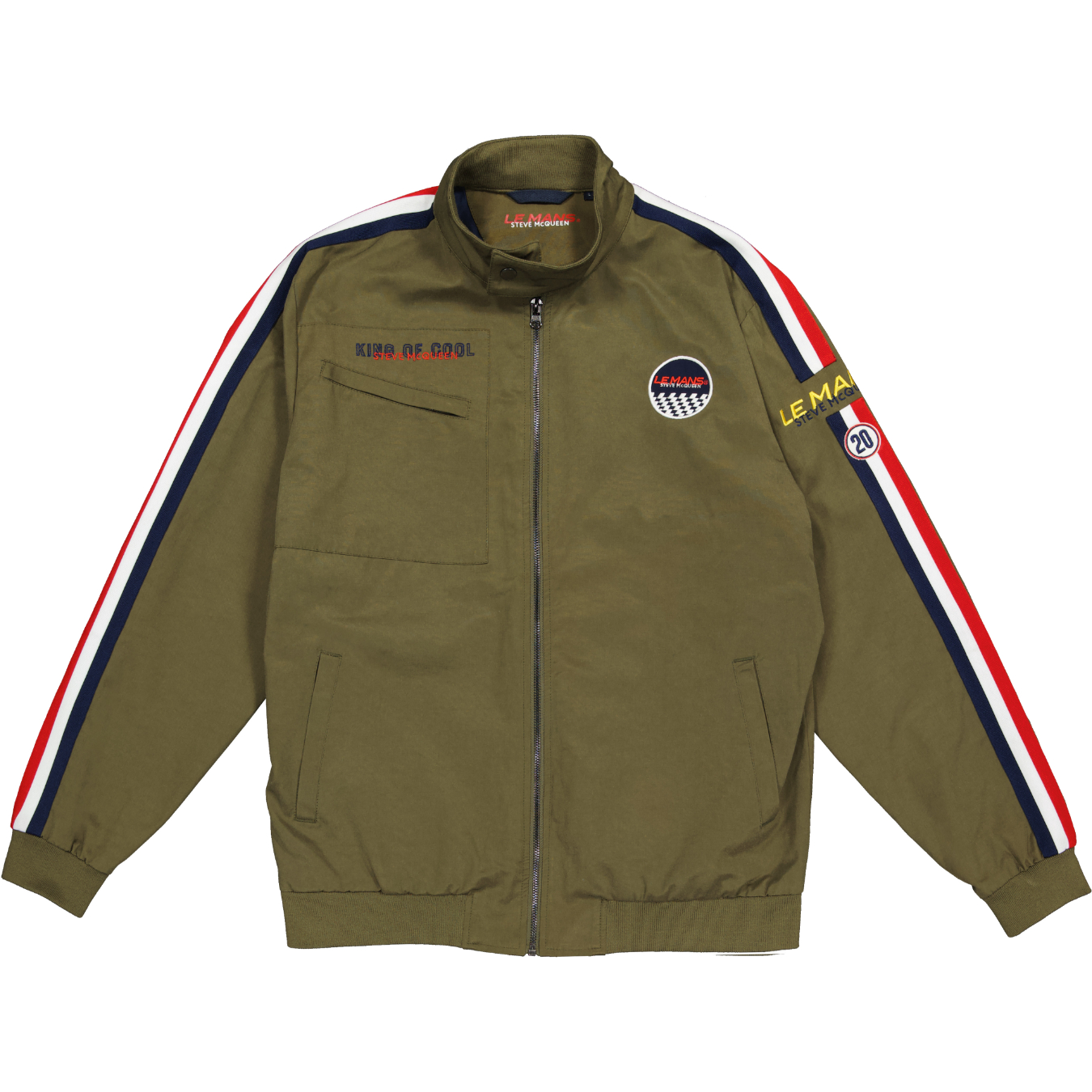 Veste STEVE MCQUEEN Racing 20 Kaki pour homme