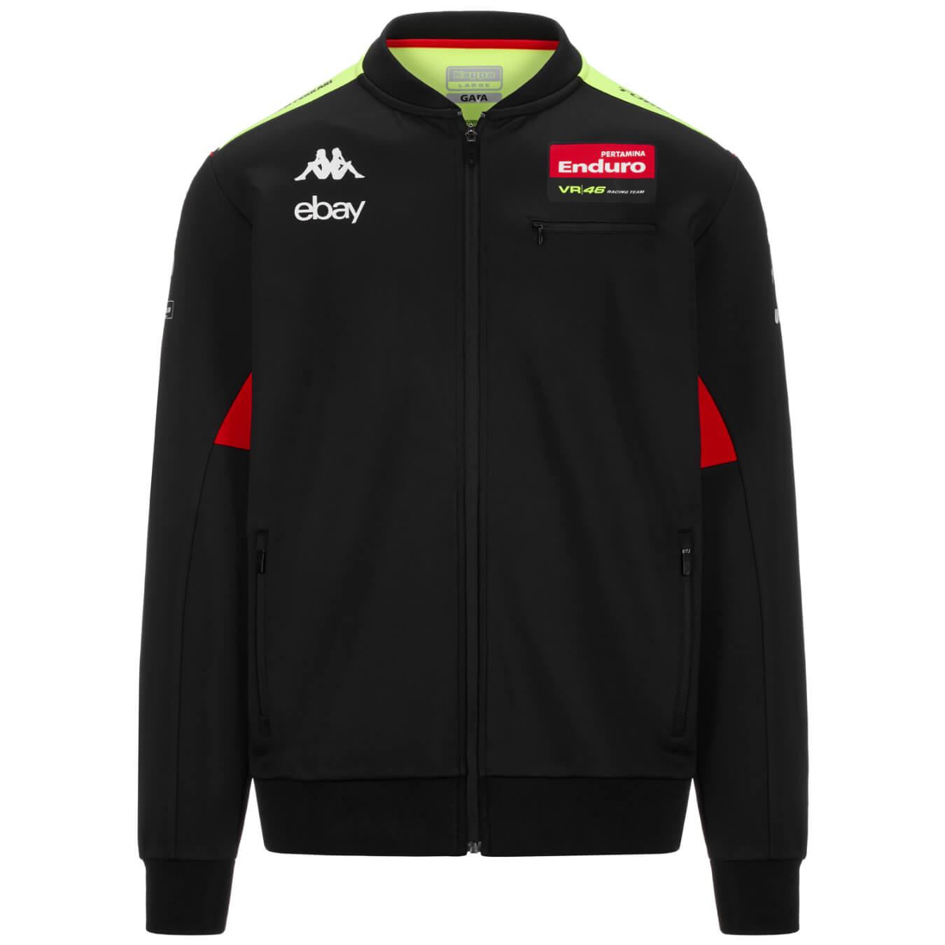 Veste VALENTINO ROSSI Kappa Team Enduro Noir pour homme KAP24_VSH_END