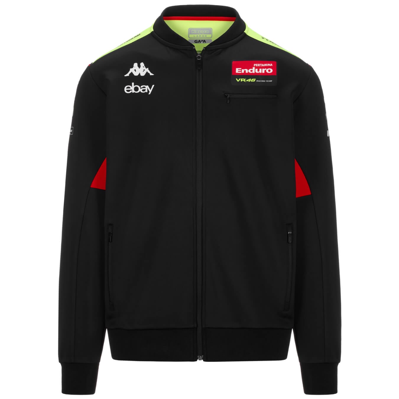 Veste VALENTINO ROSSI Kappa Team Enduro Noir pour homme KAP24_VSH_END