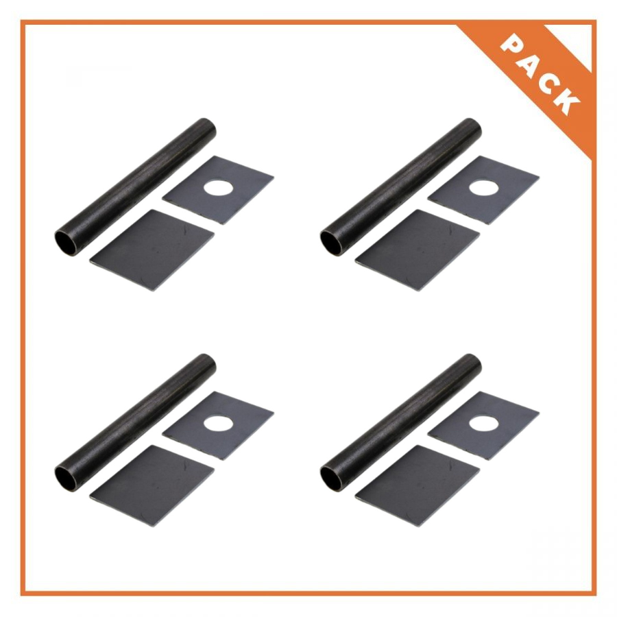 4x kit d'ancrage pour chandelles acier
