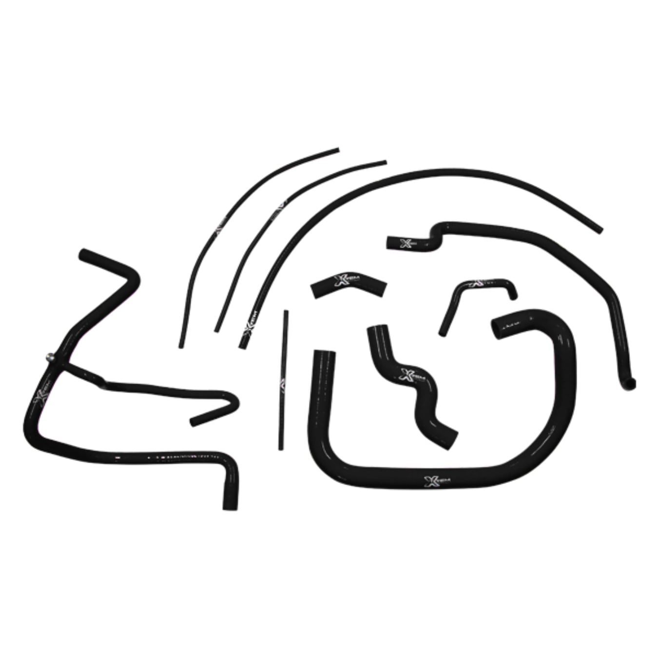 Kit 10 durites XTREM MOTORSPORT refroidissement silicone Peugeot 205 GT Noir