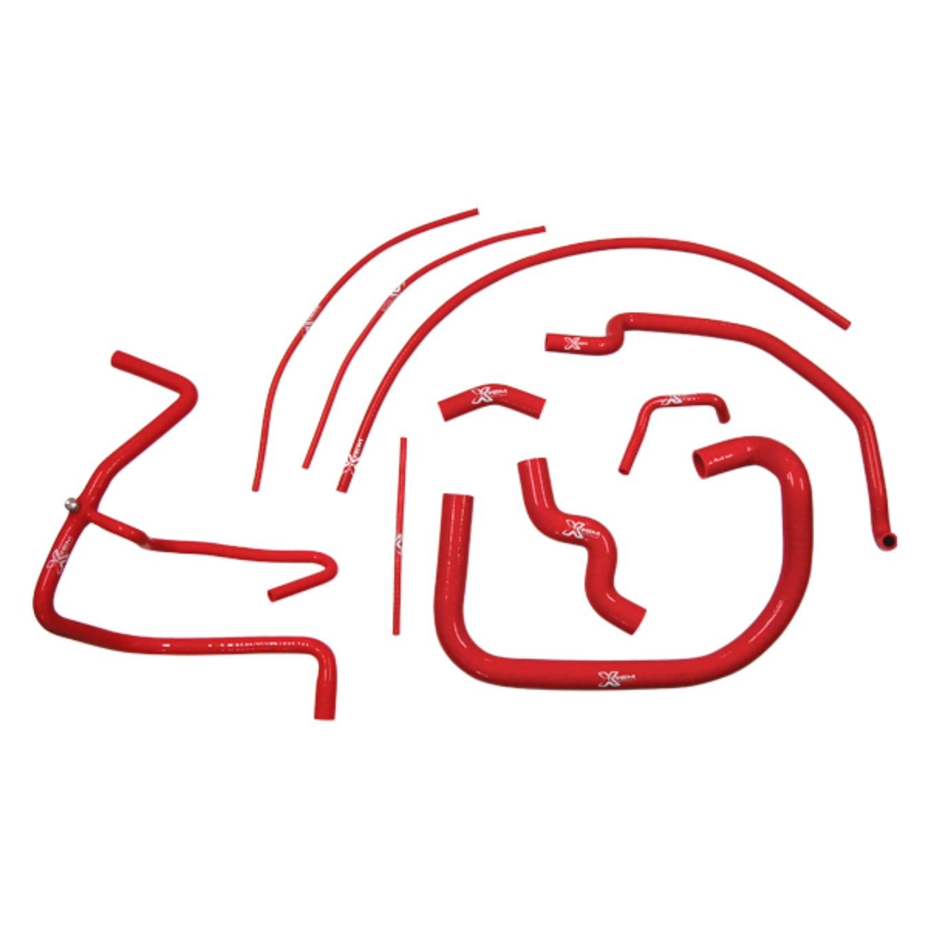 Kit 10 durites XTREM MOTORSPORT refroidissement silicone Peugeot 205 GT Rouge