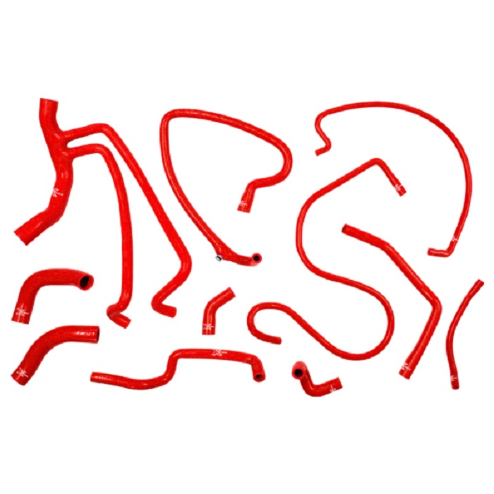 Kit 11 durites XTREM MOTORSPORT refroidissement silicone Peugeot 309 GTi 16S Rouge