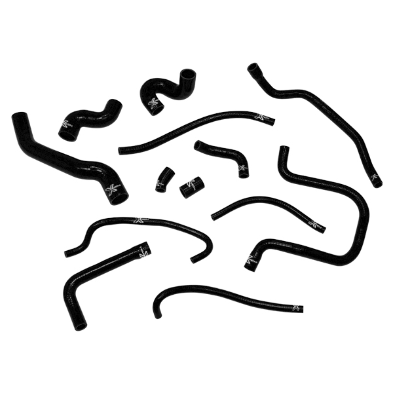 Kit 13 durites XTREM MOTORSPORT refroidissement silicone Opel Kadett GSI 8V Noir