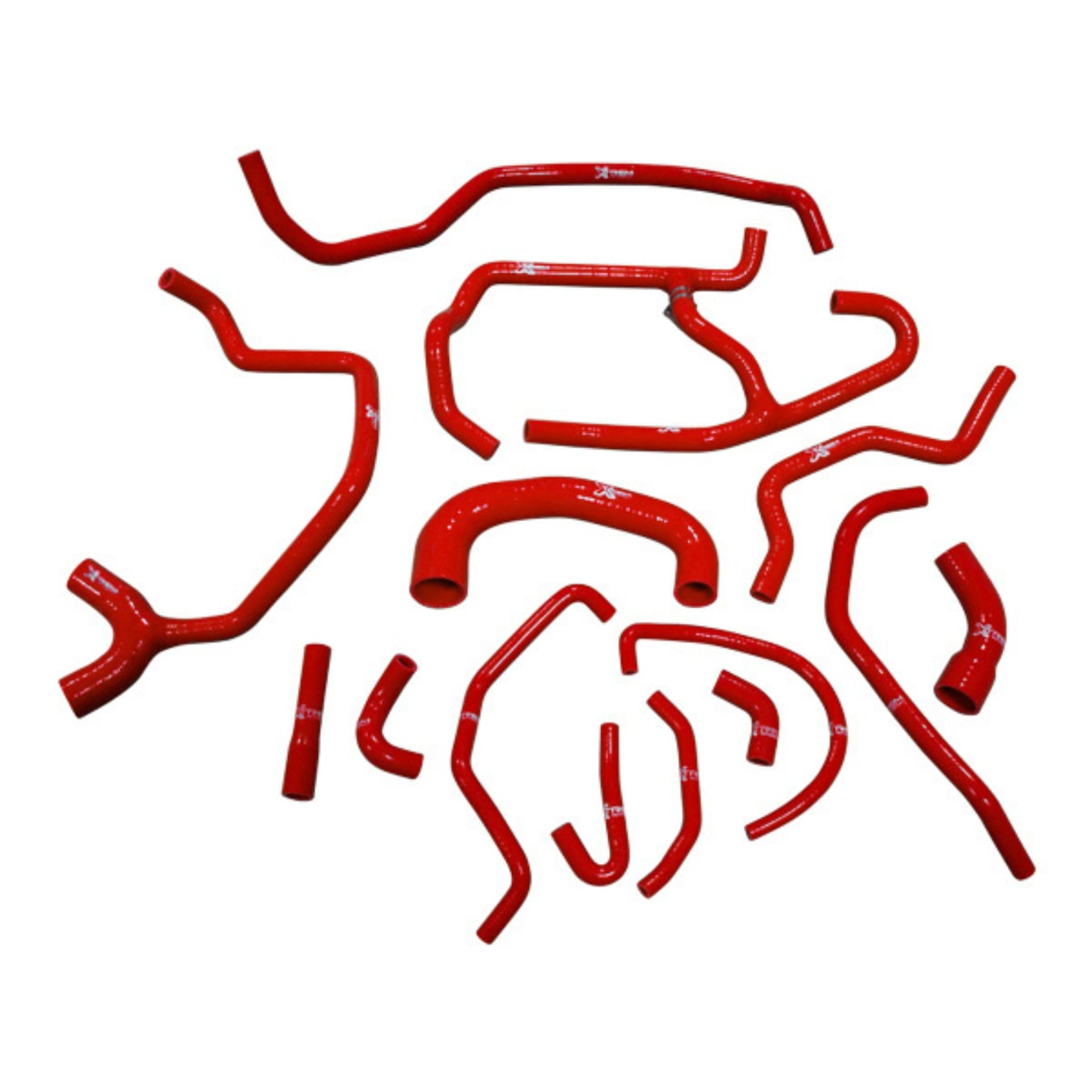 Kit 14 durites XTREM MOTORSPORT refroidissement silicone Rover 200 Turbo Rouge