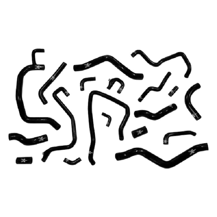 Kit 19 durites XTREM MOTORSPORT refroidissement + vapeurs d'huile silicone Peugeot 205 T16