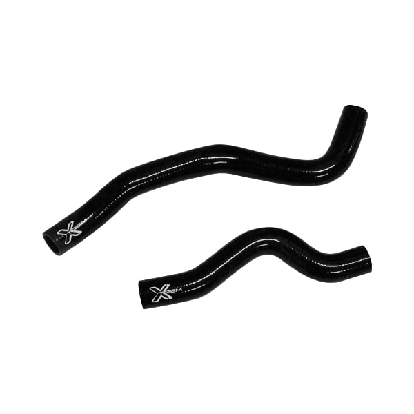 Kit 2 durites XTREM MOTORSPORT principales refroidissement silicone Mitsubishi Lancer Evo 4 / 5 Noir