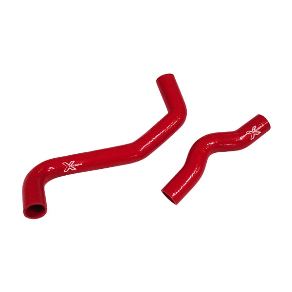 Kit 2 durites XTREM MOTORSPORT principales refroidissement silicone Mitsubishi Lancer Evo 6 Rouge
