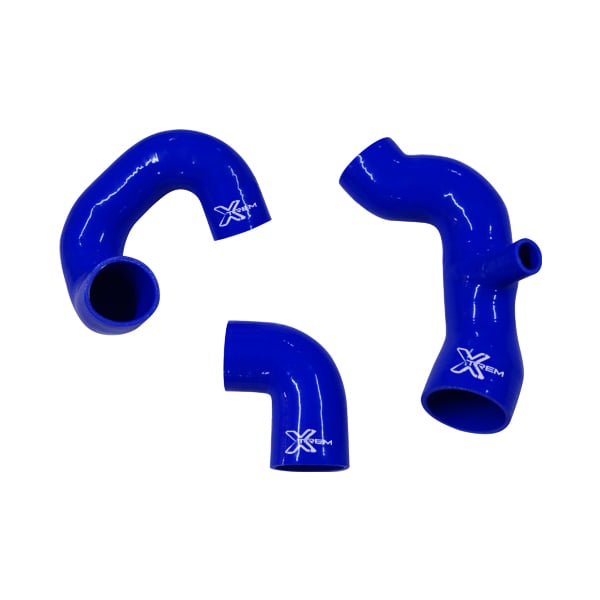 Kit 3 durites XTREM MOTORSPORT turbo silicone Lancia Delta Integrale 2.0 16V et Evo Bleu