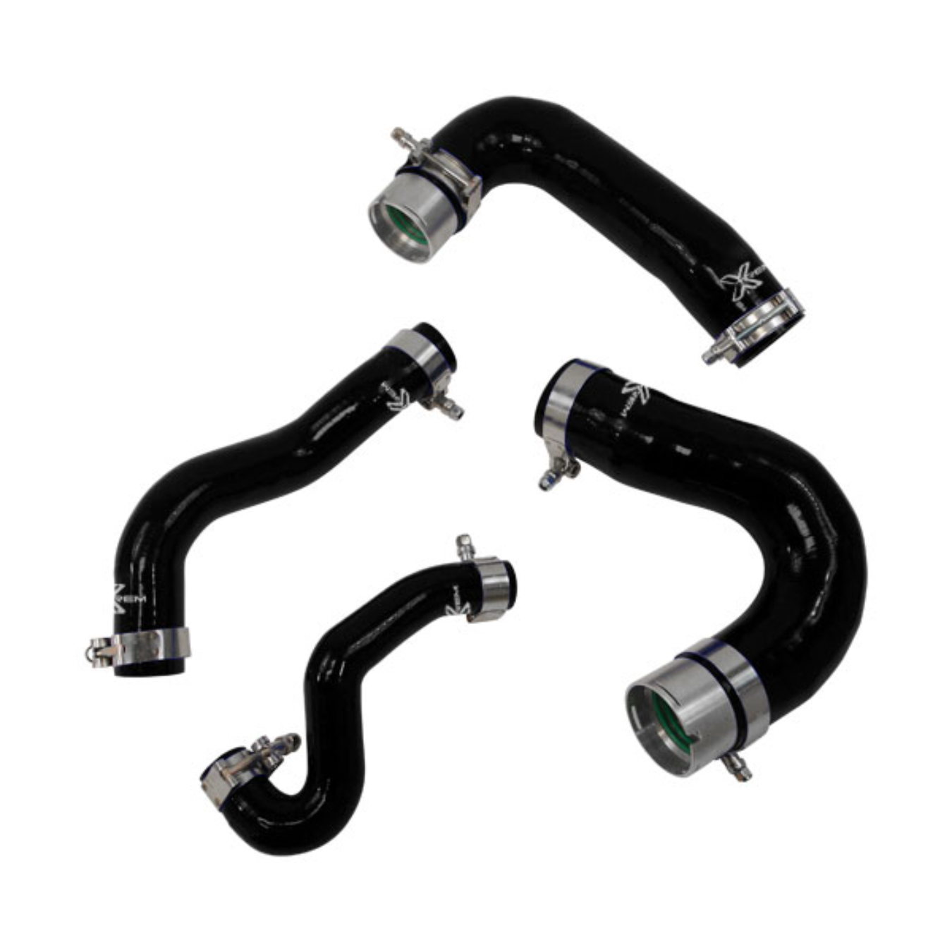 Kit 4 durites XTREM MOTORSPORT turbo silicone Renault Clio IV R.S. 200 et Trophy 220