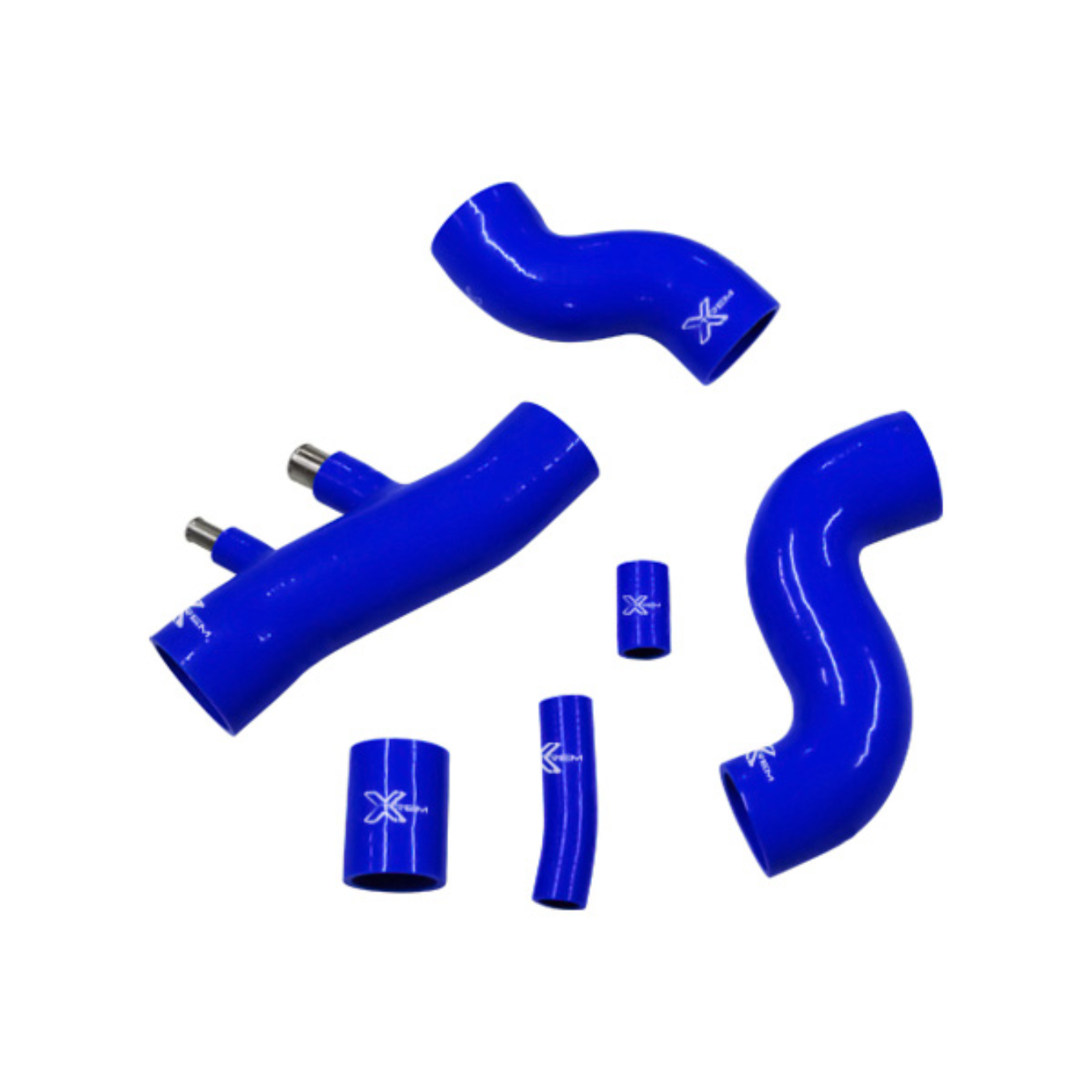 Kit 6 durites XTREM MOTORSPORT turbo silicone Alpine A610 Bleu