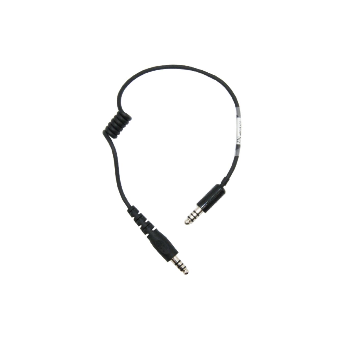 Adapteur ZERONOISE L=15cm - cable spirale - embout Nexus male male 4 pin