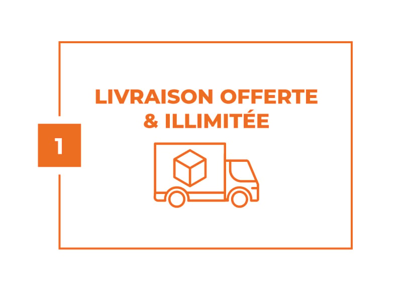 Livraison offerte & illimitée